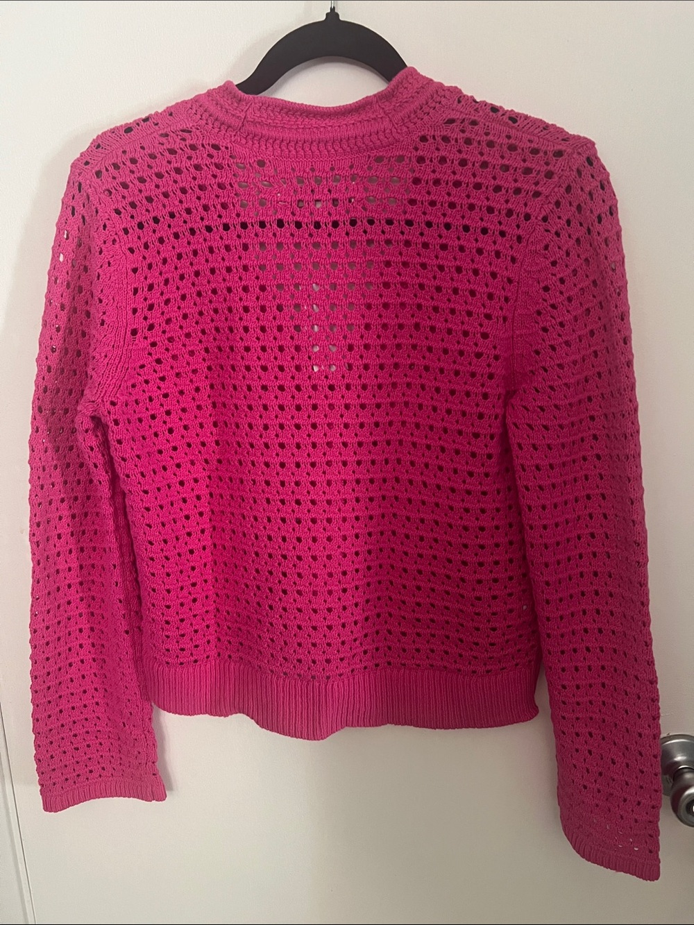 NEW Loft Knitted Cardigan in Fuschia Pink size Small. - Picture 3 of 3
